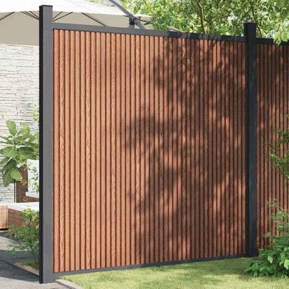 vidaXL Fence Panel WPC Brown 173x186 cm 1