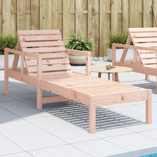 Sun Lounger 199,5x62x55 cm Solid Wood Pine Natural douglas