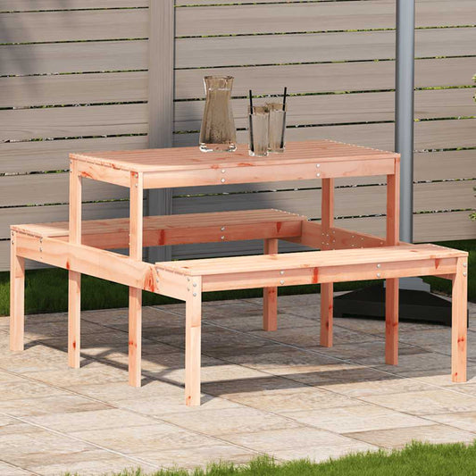 Picnic Table Solid Wood Pine Natural douglas 110 x 134 x 75cm