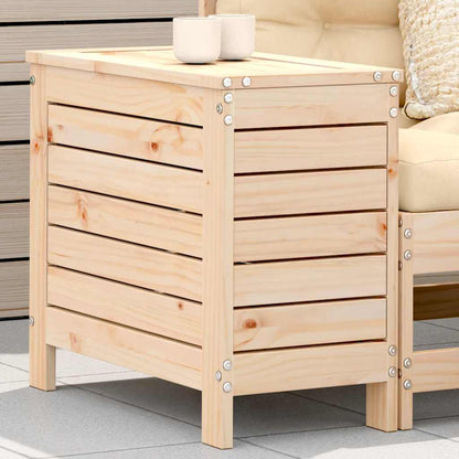 100x50x75 cm Solid Wood Pine Untreated Pinewood Tall footstool with storage
