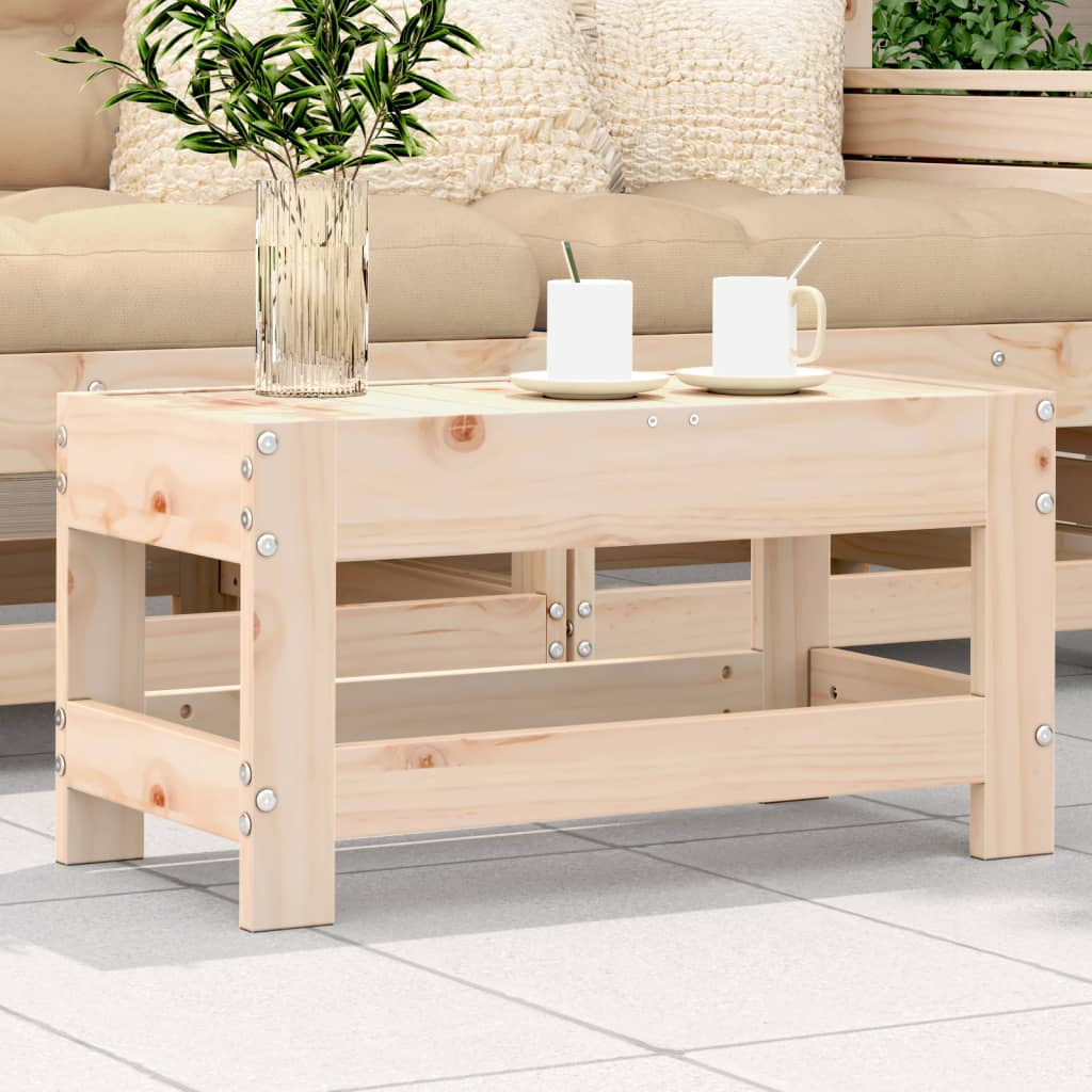 100x50x75 cm Solid Wood Pine Untreated Pinewood Low footstool
