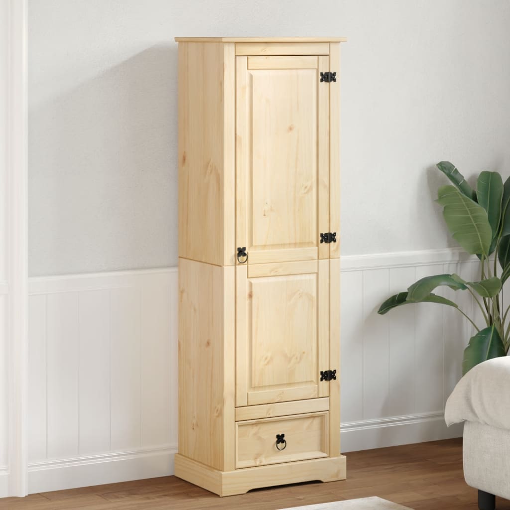 vidaXL Wardrobe Corona 55x38x170 cm Solid Wood Pine 3