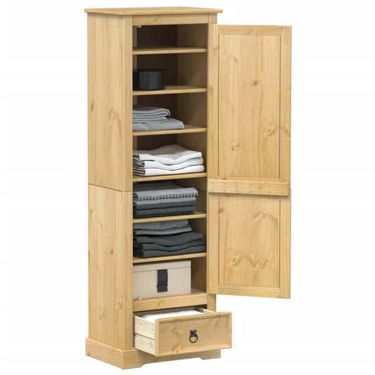 vidaXL Wardrobe Corona 55x38x170 cm Solid Wood Pine 1
