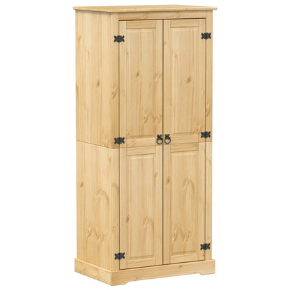 vidaXL Wardrobe "Corona" 76x50x170 cm Solid Wood Pine 2