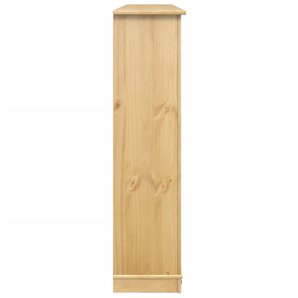 vidaXL Shoe Cabinet "Corona" 99x32x124,5 cm Solid Wood Pine 5