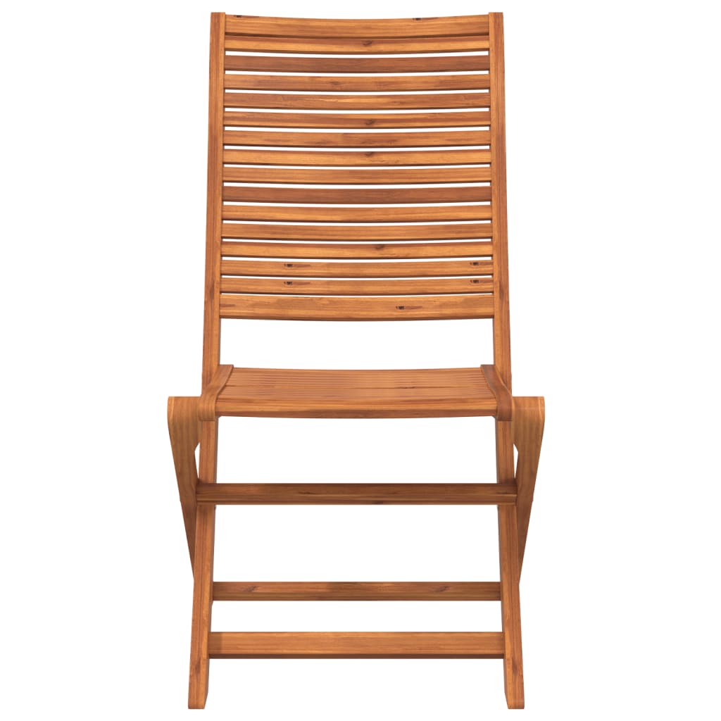 vidaXL Folding Chairs 4 pcs Solid Wood Acacia 4