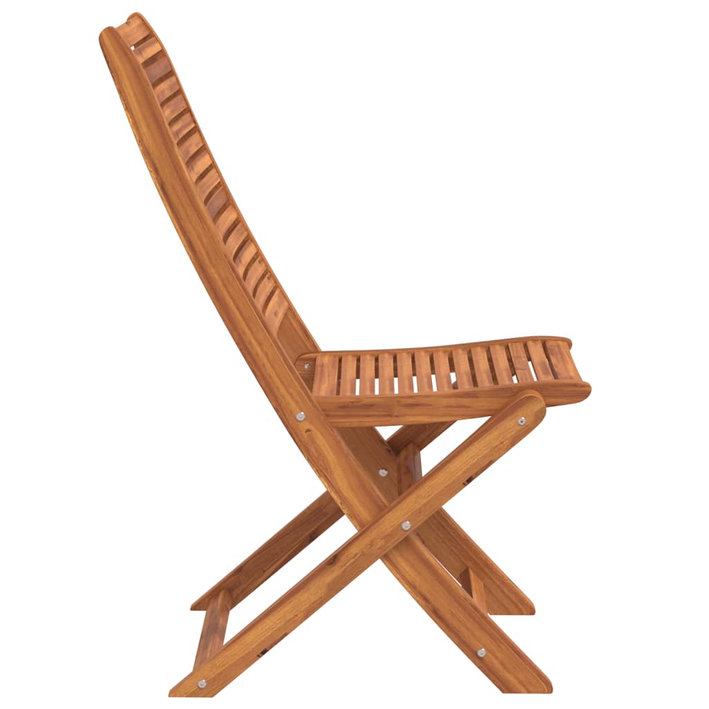 vidaXL Folding Chairs 4 pcs Solid Wood Acacia 6
