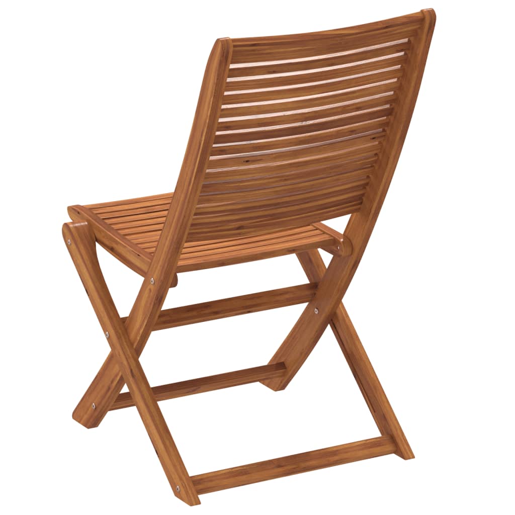 vidaXL Folding Chairs 4 pcs Solid Wood Acacia 5