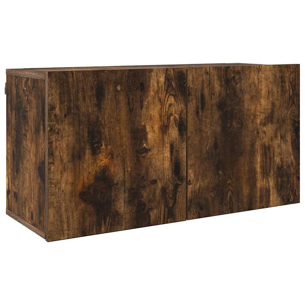 vidaXL 5 Piece TV Wall Units Smoked Oak Engineered Wood 5