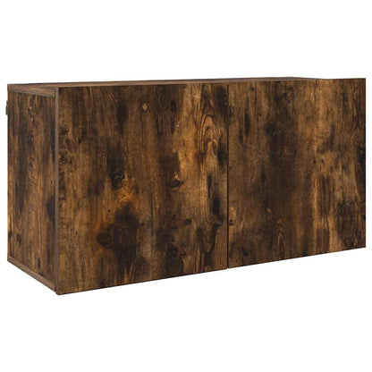 vidaXL 5 Piece TV Wall Units Smoked Oak Engineered Wood 5