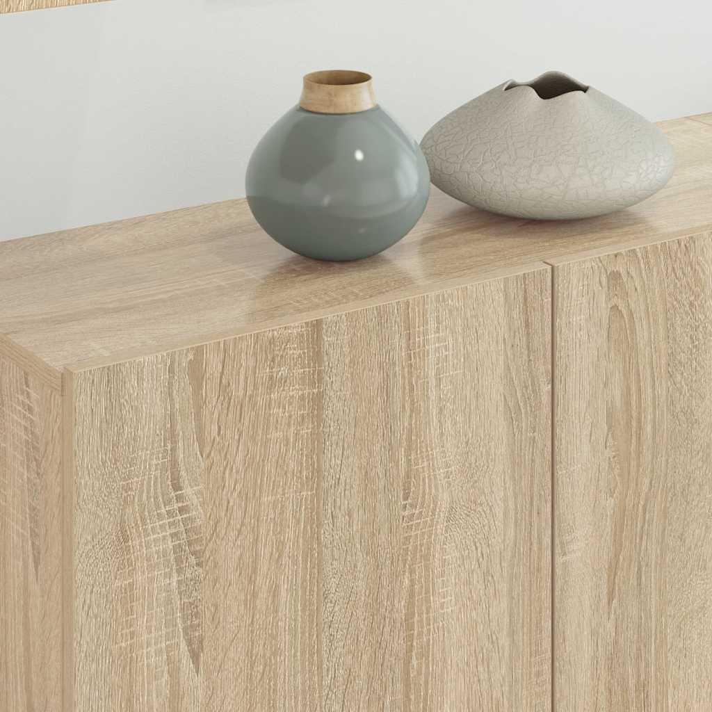 vidaXL TV Wall Unit | Sonoma Oak | Engineered Wood | Large | TV Wall Unit 3