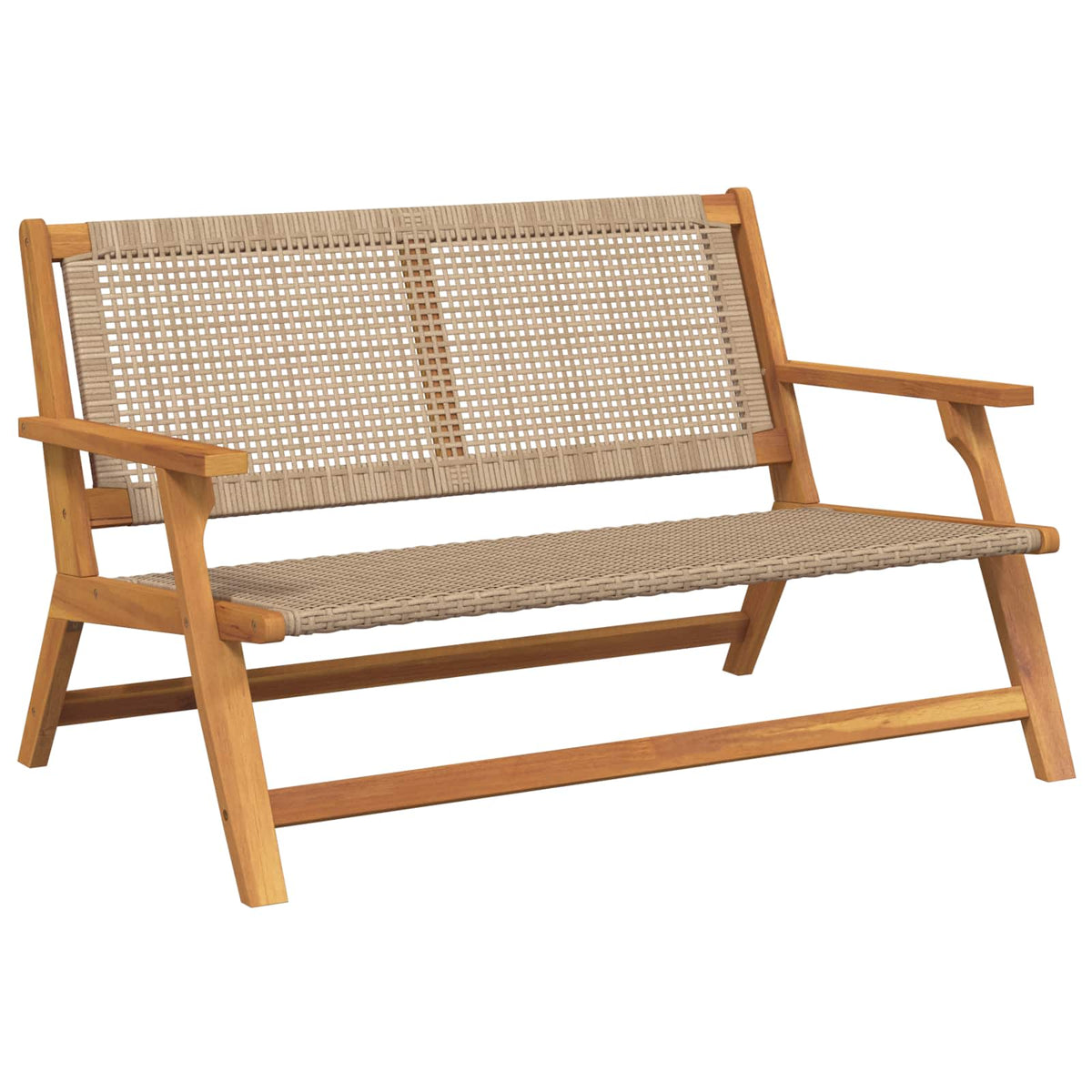 Garden Relax Solid Acacia Wood Beige Bench