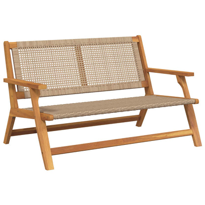 Garden Relax Solid Acacia Wood Beige Bench