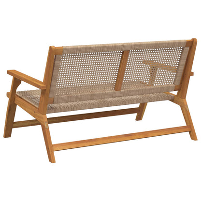 Garden Relax Solid Acacia Wood Beige Bench