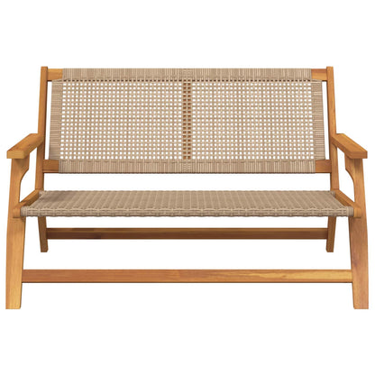 Garden Relax Solid Acacia Wood Beige Bench