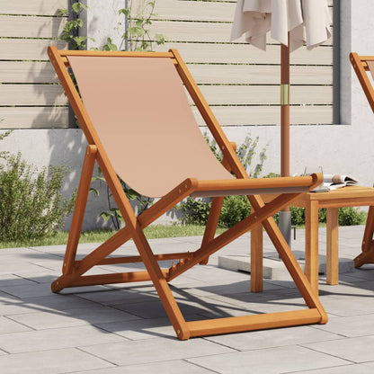 Folding Chairs Fabric without Armrest Taupe 1