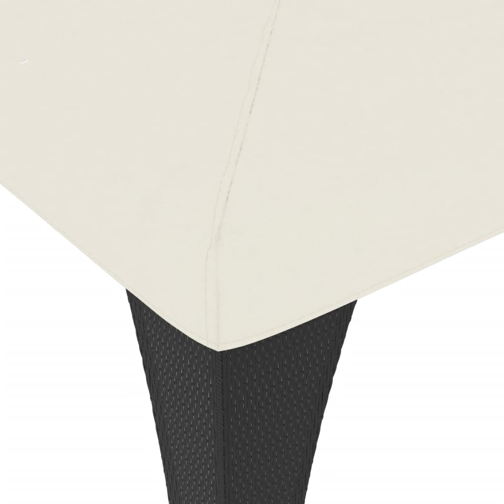 vidaXL Gazebo with Double Roof Cream 2.98x2.98 m Steel 6