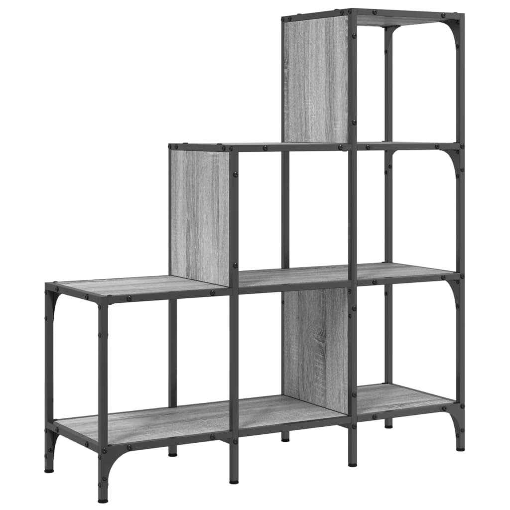 Bookcase Engineered Wood and Metal 92 cm 102 cm