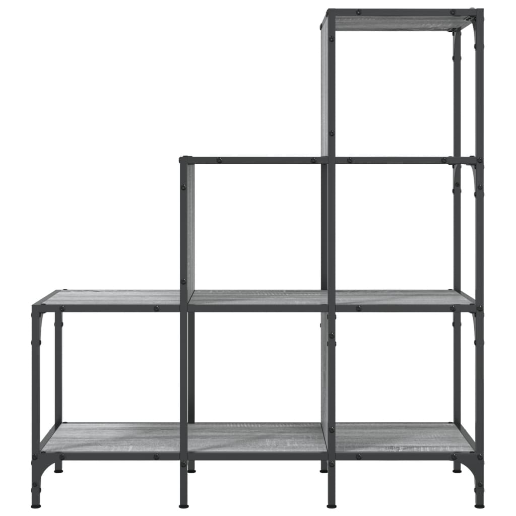 Bookcase Engineered Wood and Metal 92 cm 102 cm