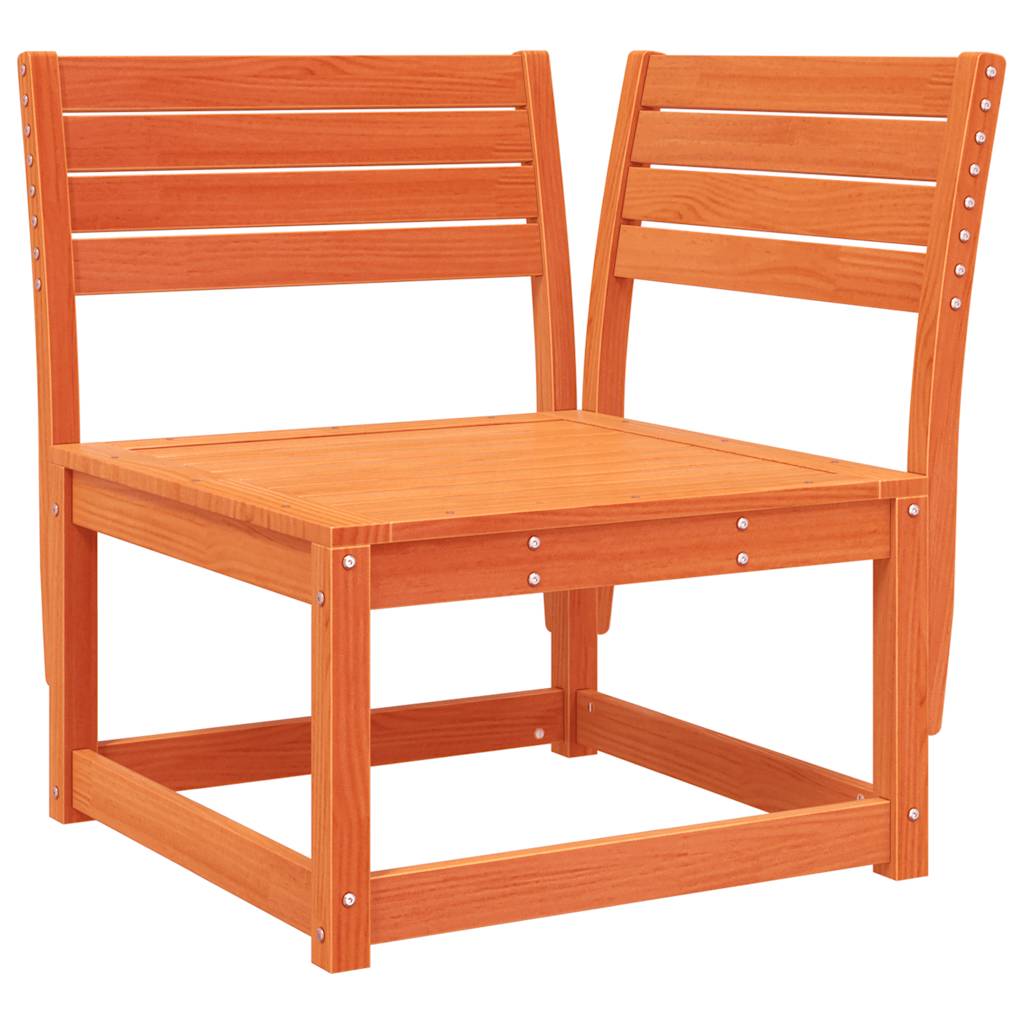 vidaXL 4 Piece Garden Lounge Set Wax Brown Solid Wood Pine 3
