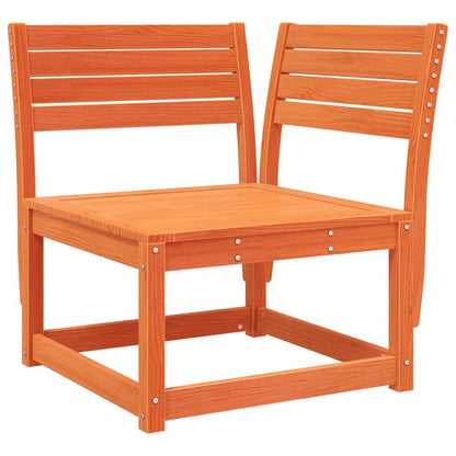 vidaXL 4 Piece Garden Lounge Set Wax Brown Solid Wood Pine 3