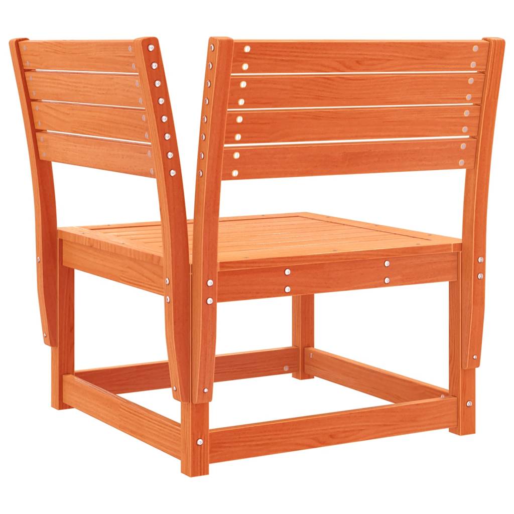 vidaXL 4 Piece Garden Lounge Set Wax Brown Solid Wood Pine 4