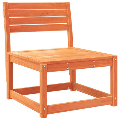 vidaXL 4 Piece Garden Lounge Set Wax Brown Solid Wood Pine 5