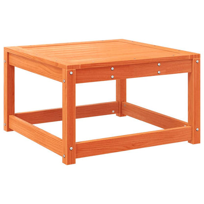 vidaXL 4 Piece Garden Lounge Set Wax Brown Solid Wood Pine 6
