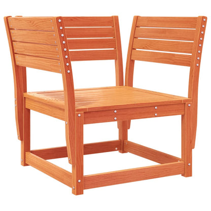 vidaXL 5 Piece Garden Lounge Set Wax Brown Solid Wood Pine 3