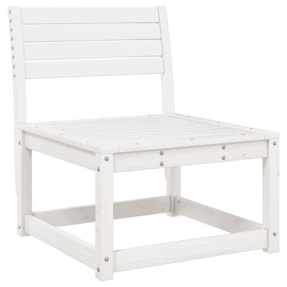 vidaXL 5 Piece Garden Sofa Set White Solid Wood Pine 3