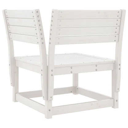 vidaXL 5 Piece Garden Sofa Set White Solid Wood Pine 5