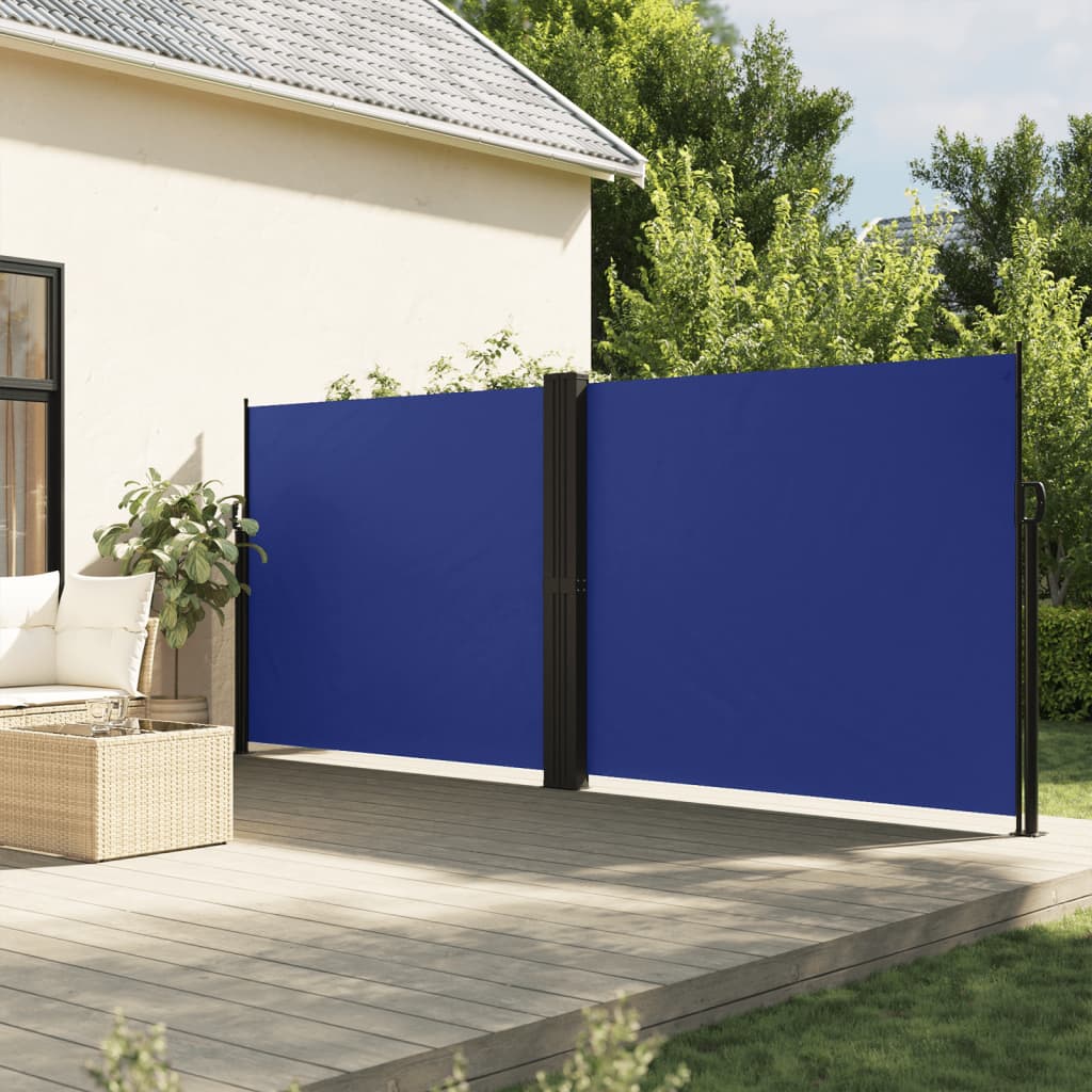 Retractable Side Awning 180x600 cm Blue