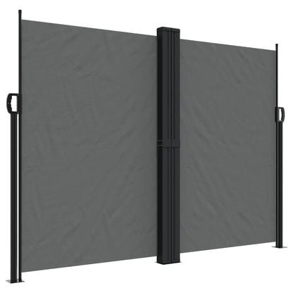 vidaXL Retractable Side Awning Anthracite 180x600 cm 2