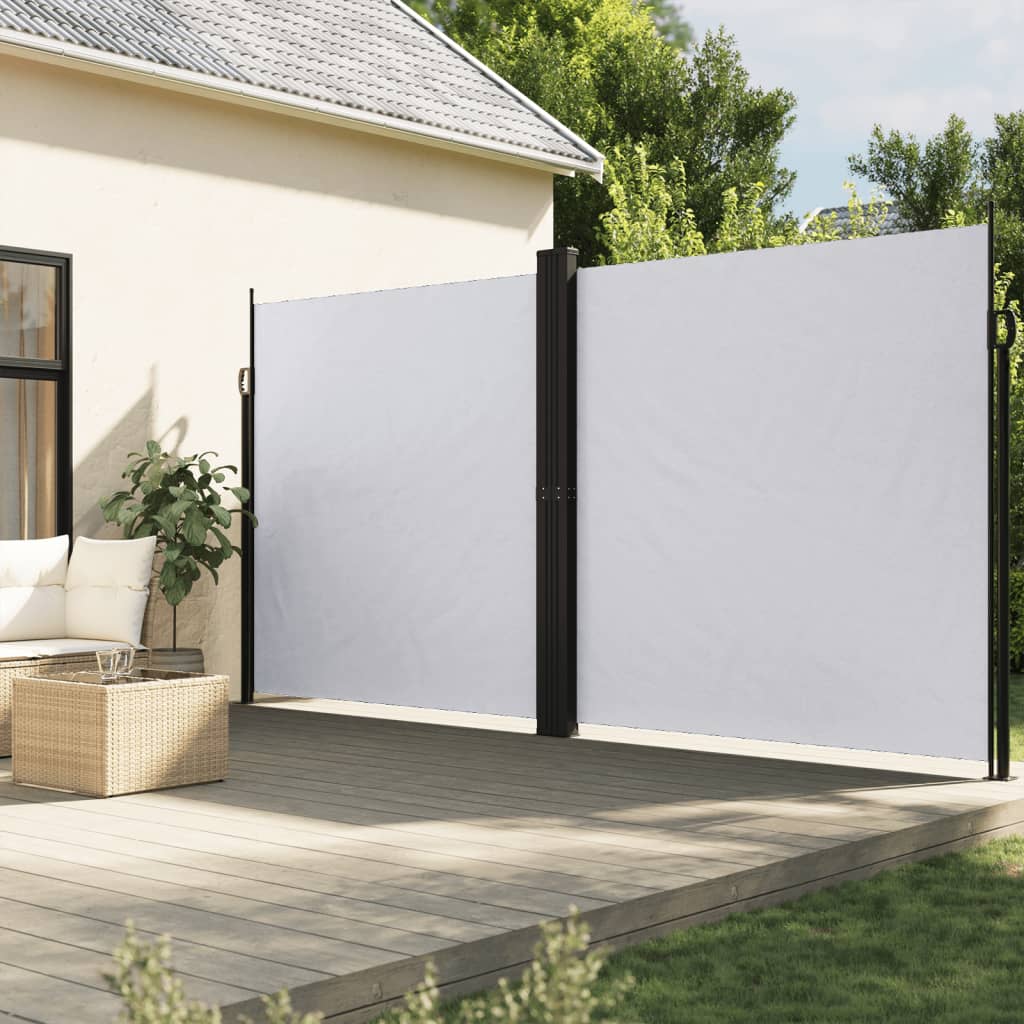 Retractable Side Awning 200x600 cm White