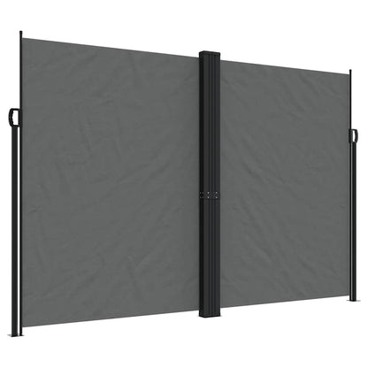 vidaXL Retractable Side Awning Anthracite 220x1200 cm 2