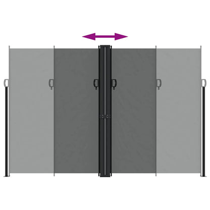 vidaXL Retractable Side Awning Anthracite 220x1200 cm 5