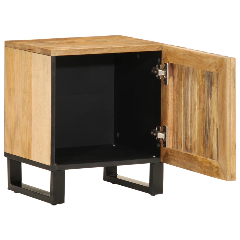 Bedside Cabinet 40x34x46 cm Solid Wood Mango Rough mango wood
