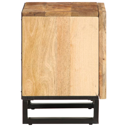 Bedside Cabinet 40x34x46 cm Solid Wood Mango Rough mango wood
