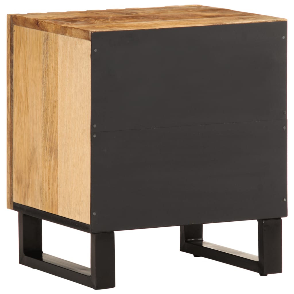 Bedside Cabinet 40x34x46 cm Solid Wood Mango Rough mango wood