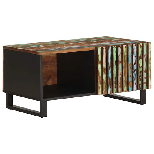Coffee Table 80x51x40 cm Solid Wood Mango Multicolour Solid acacia wood