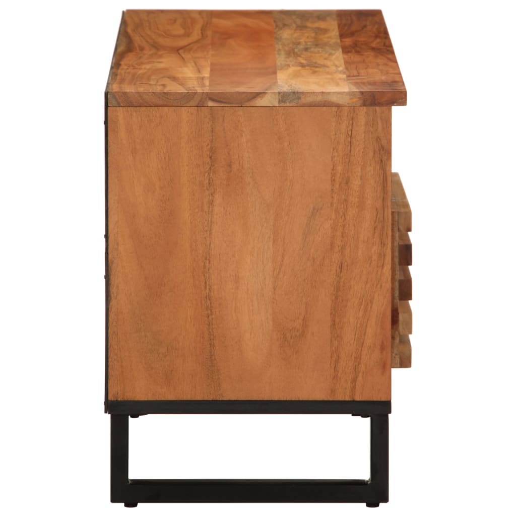 TV Cabinet 100x34x46 cm Solid Wood Mango Light brown Solid acacia wood