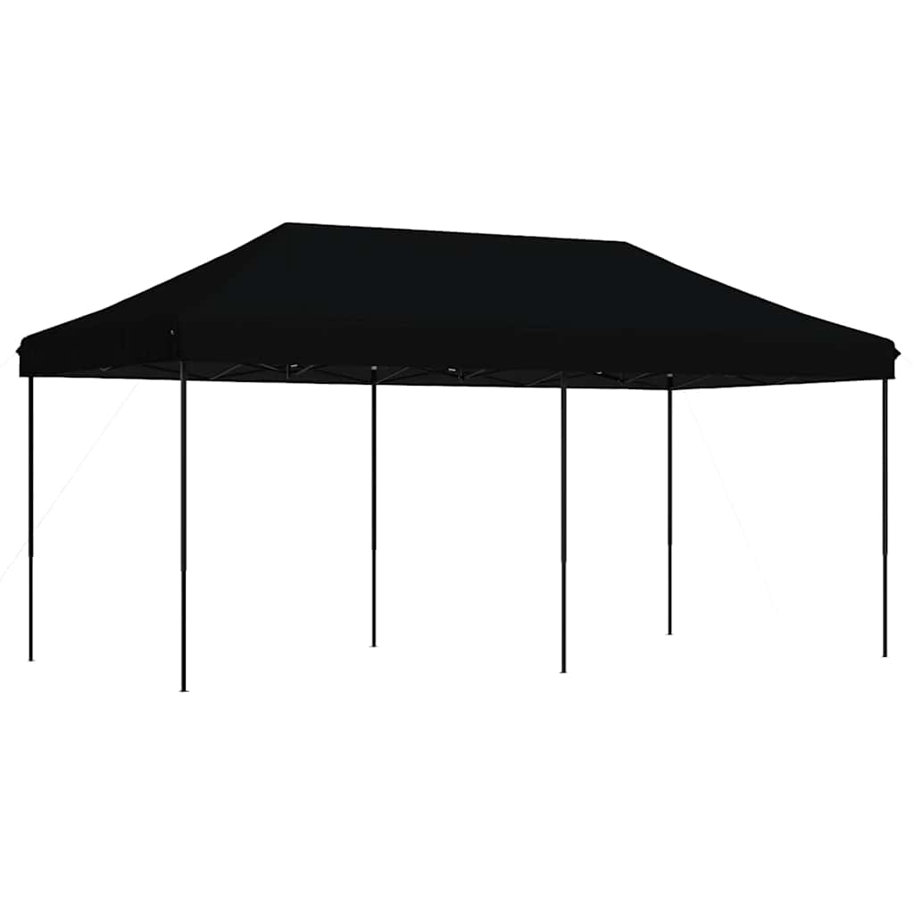 Foldable Party Tent Pop-Up 580x292x315 cm No without Sidewall Black