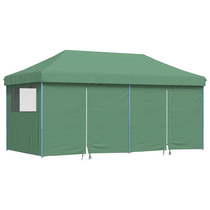 vidaXL Foldable Party Tent Pop-Up with 4 Sidewalls Green 2