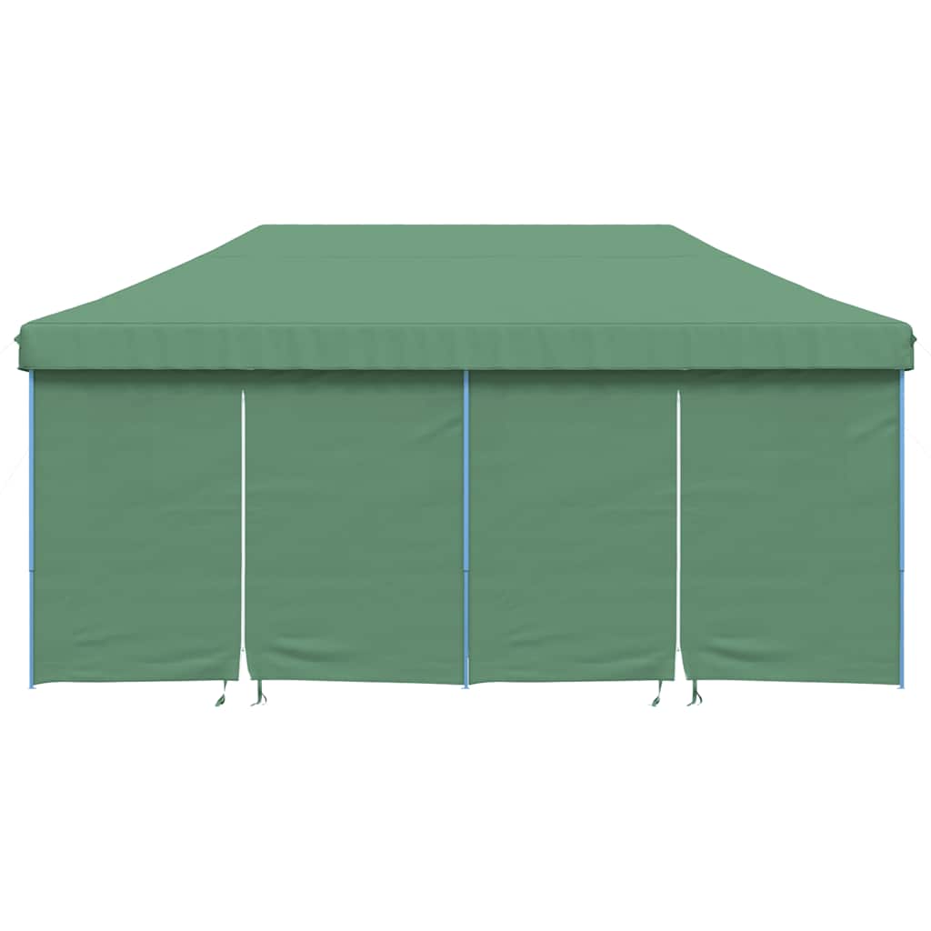 vidaXL Foldable Party Tent Pop-Up with 4 Sidewalls Green 3