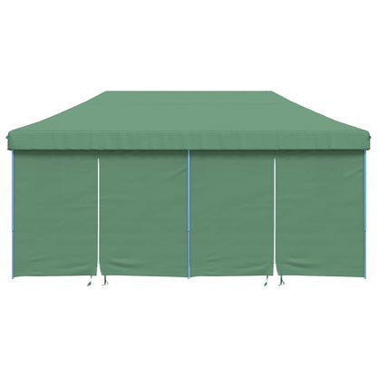 vidaXL Foldable Party Tent Pop-Up with 4 Sidewalls Green 3