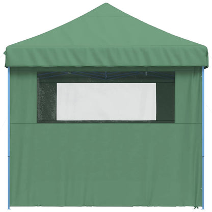 vidaXL Foldable Party Tent Pop-Up with 4 Sidewalls Green 4