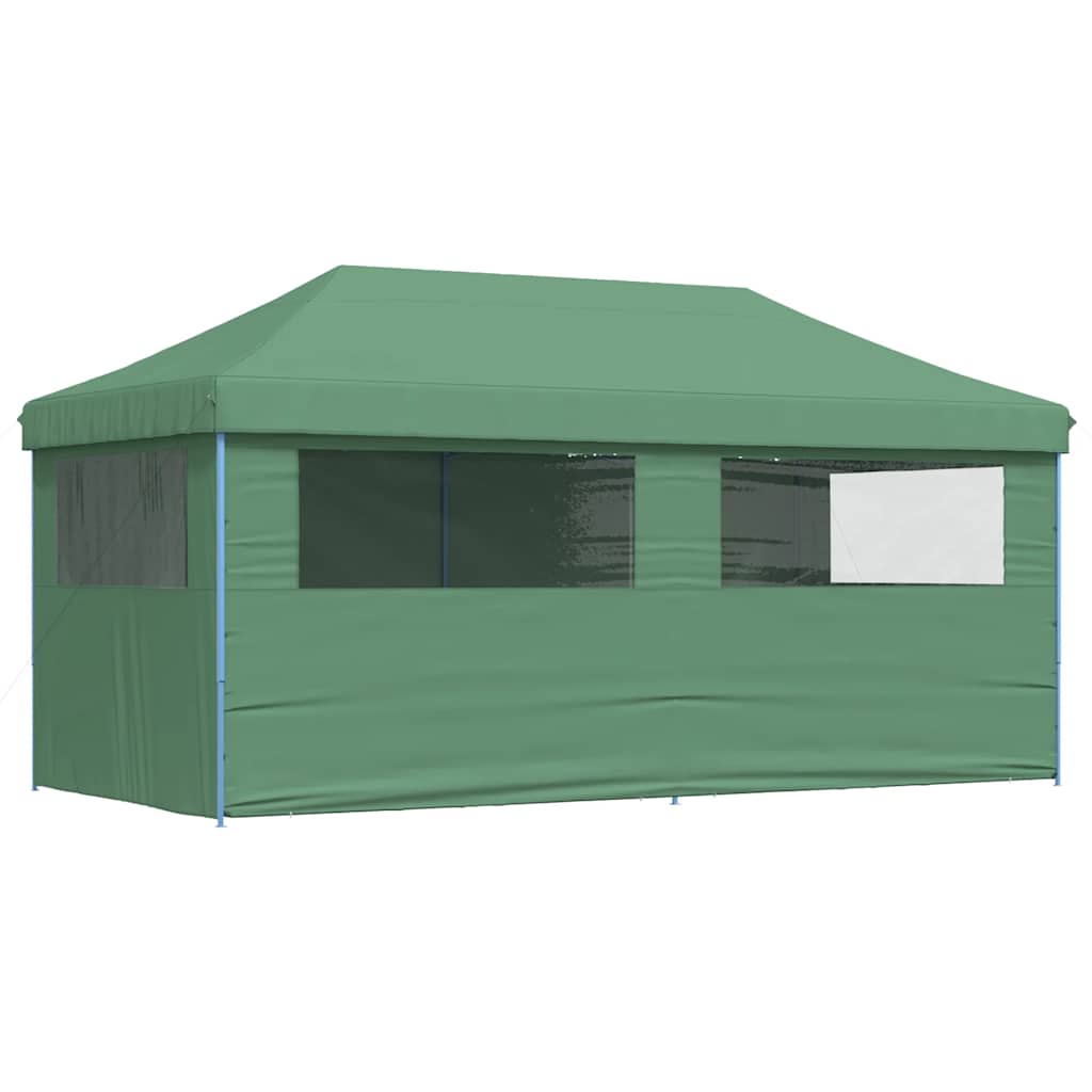 vidaXL Foldable Party Tent Pop-Up with 4 Sidewalls Green 5