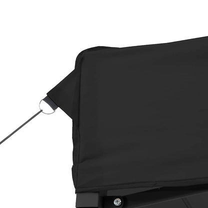 vidaXL Foldable Party Tent Pop-Up with 4 Sidewalls Black 6