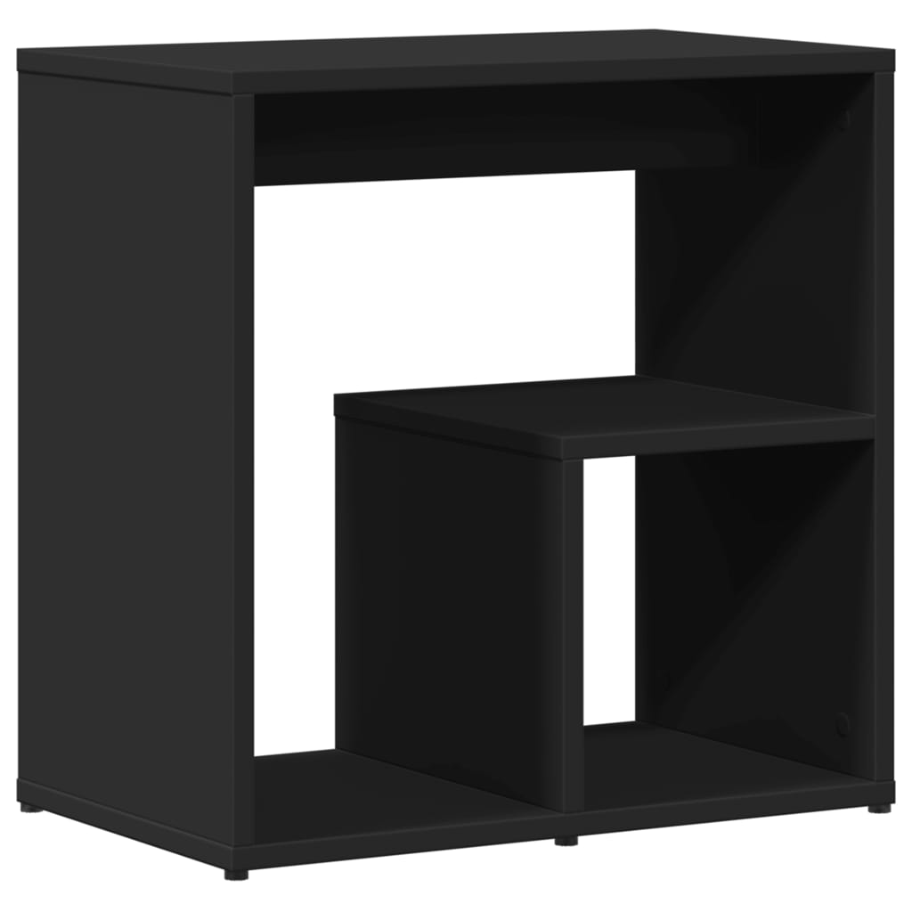 Side Tables 50x30x50 cm Engineered Wood Black