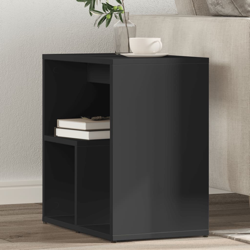 Side Tables 50x30x50 cm Engineered Wood Black